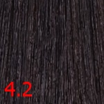 краска Lisap LK OPC 4/2 каштановый пепельный